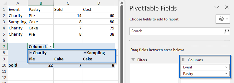Pivot tables — ClosedXML 0.102.0 documentation