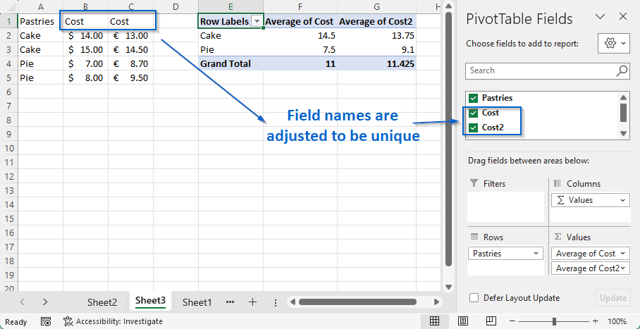 Pivot tables — ClosedXML 0.102.0 documentation